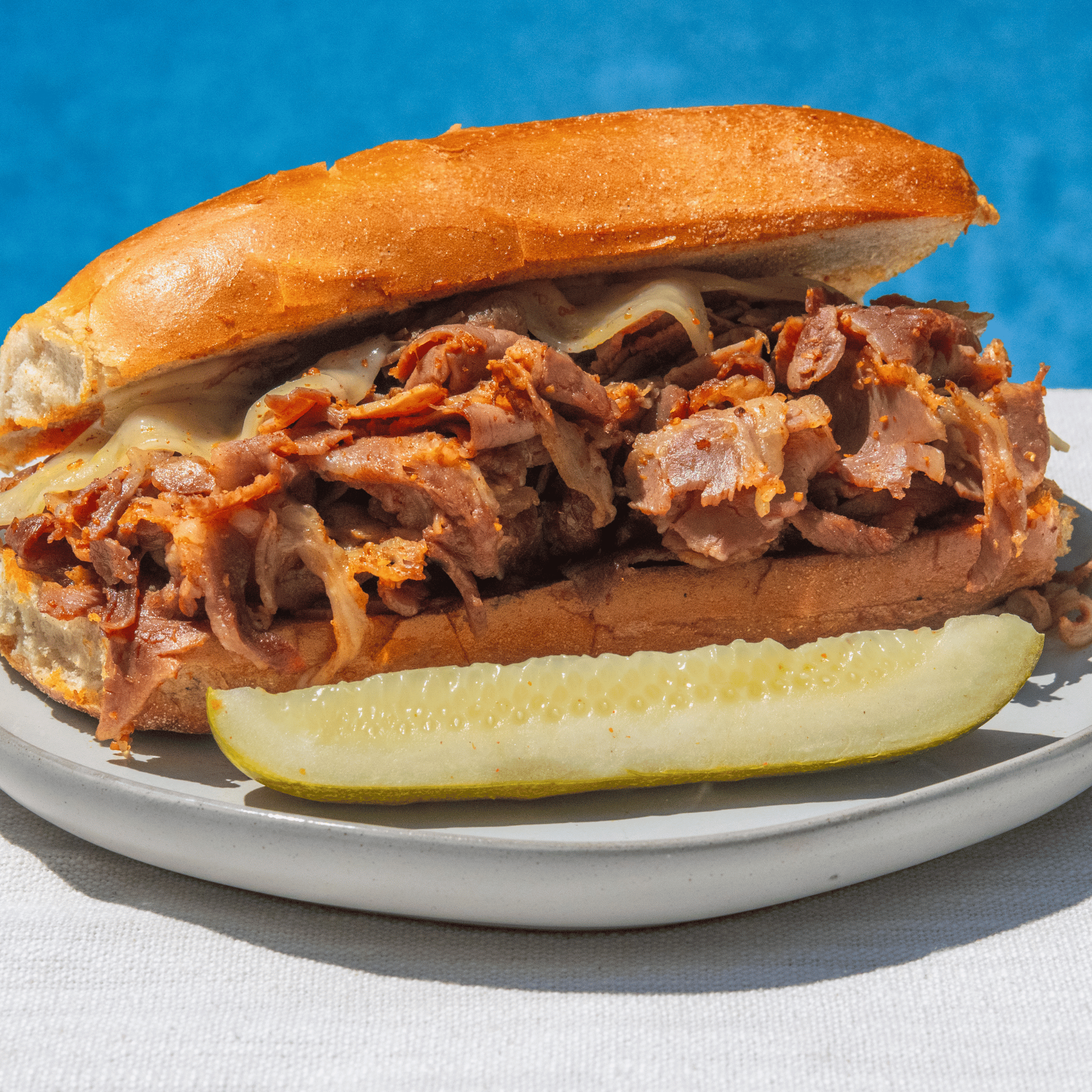 Cacoila Portuguese Pork Sandwich Blade Meat Portuguese Marinated